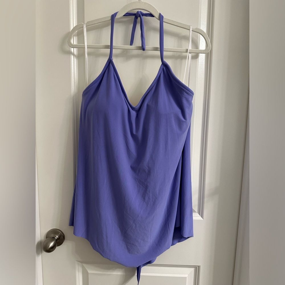 Soma Magic Suit Tankini Top Underwire Support Size 16‎ Color Violet